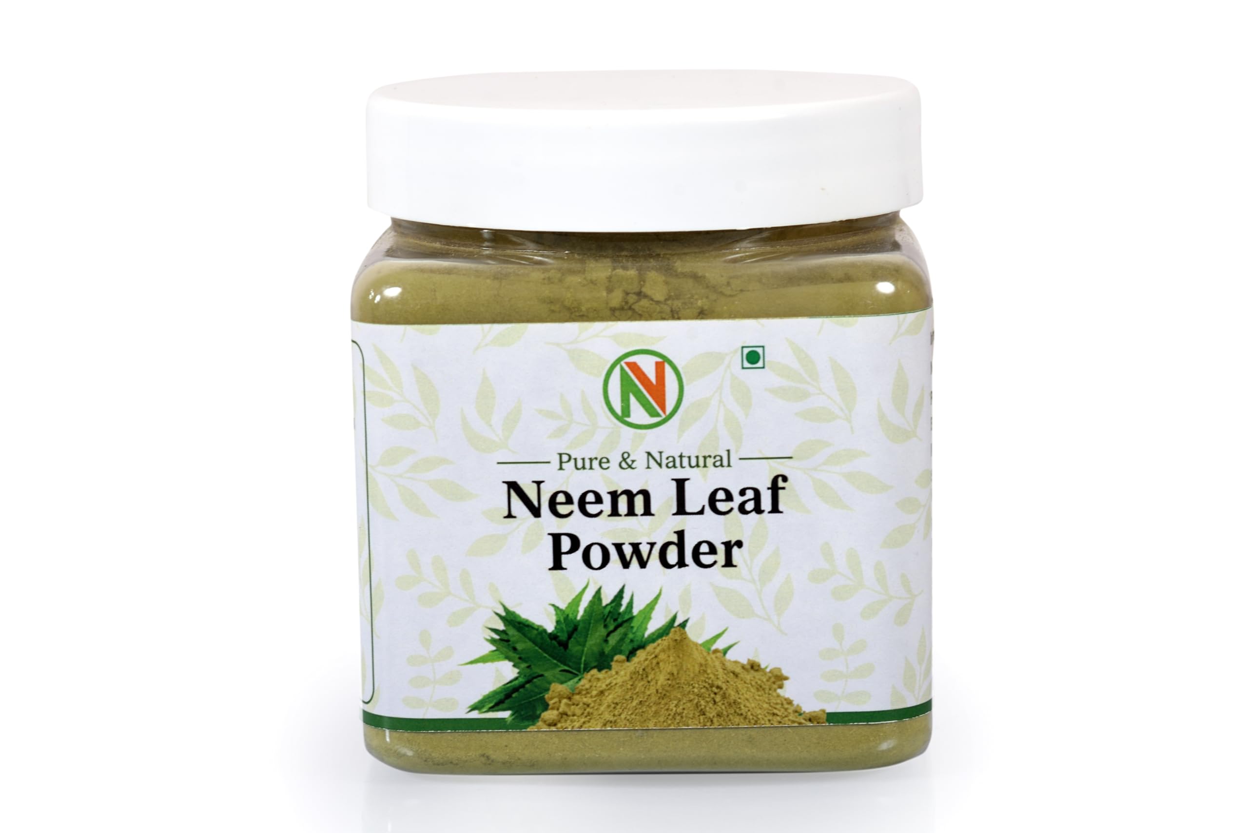 NatureVit 100% Natural Neem Powder for Skin & Hair Care - 250g Jar | Anti-Pimple, Anti-Bacterial Face Mask | Chemical-Free Hair Cleanser | Promotes Healthy Hair & Clear Skin - Perfect for DIY Beauty Treatments & Ayurvedic Remedies