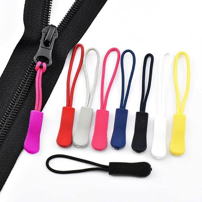 10-Pack Heavy Duty Zipper Pulls - Military Green Zipper Tabs, Cord Pulls & Zip Fixers for Backpacks, Jackets, Luggage, Purses - Upgrade Your Gear with Durable Zipper Extensions (Great for Outdoor, Travel & Daily Use)