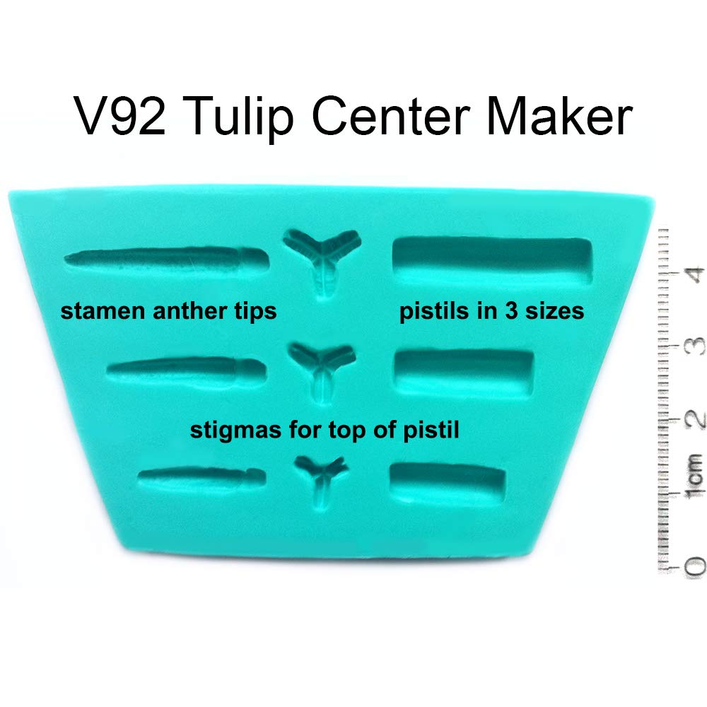 Premium Tulip Center Maker Silicone Mold by WSA - DIY Floral Cake Decorating, Chocolate Molds, Resin Crafts - Perfect for Weddings, Birthdays & Home Baking Projects