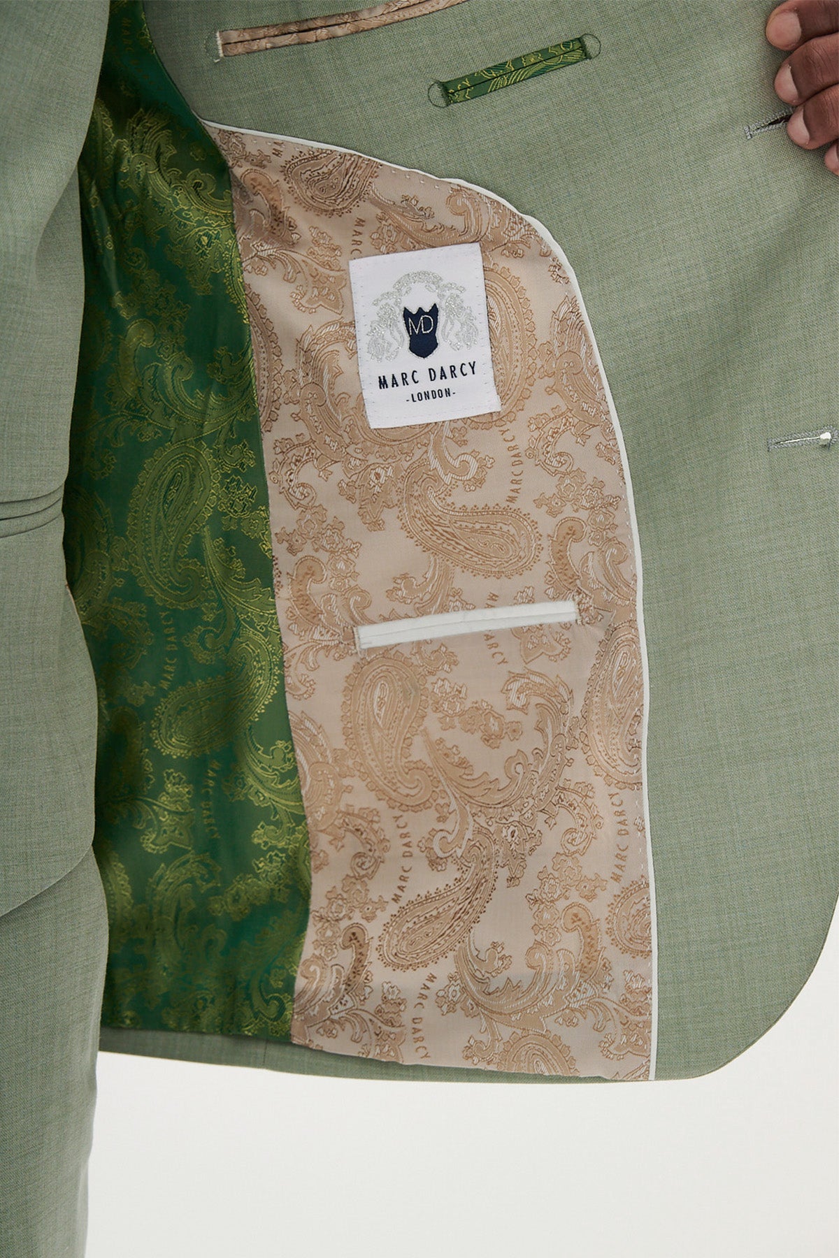 FINLEY Men's Moss Green Three Piece Suit - Formal Business Attire for Weddings, Interviews & Special Occasions