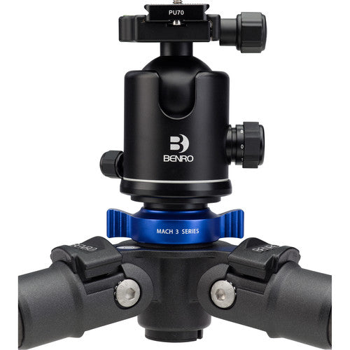 Benro TMA37C Series 3 Mach3 Carbon Fiber Tripod - Lightweight Travel Tripod for DSLR Cameras | Perfect for Photography, Videography & Outdoor Adventures