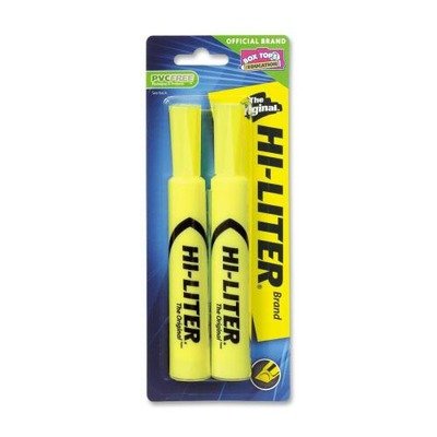 Avery Hi-Liter Desk Style Highlighter Pen - 6 Pack Bright Colors (Yellow, Pink, Blue, Green, Orange, Purple) - Chisel Tip for Smooth Highlighting - Perfect for Office, School, Note Taking & Book Marking