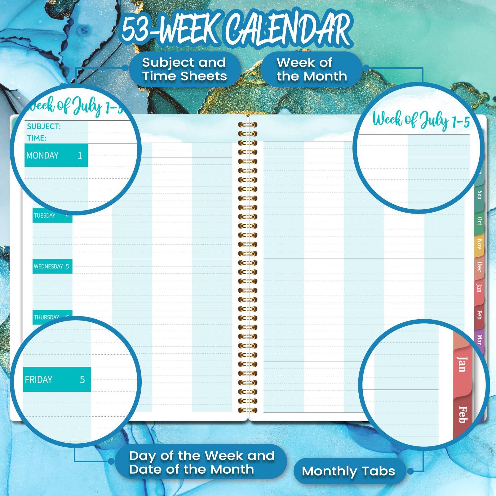 2025-2026 Teacher Planner - Academic Year Lesson Plan Book from July 2025 to June 2026, 11