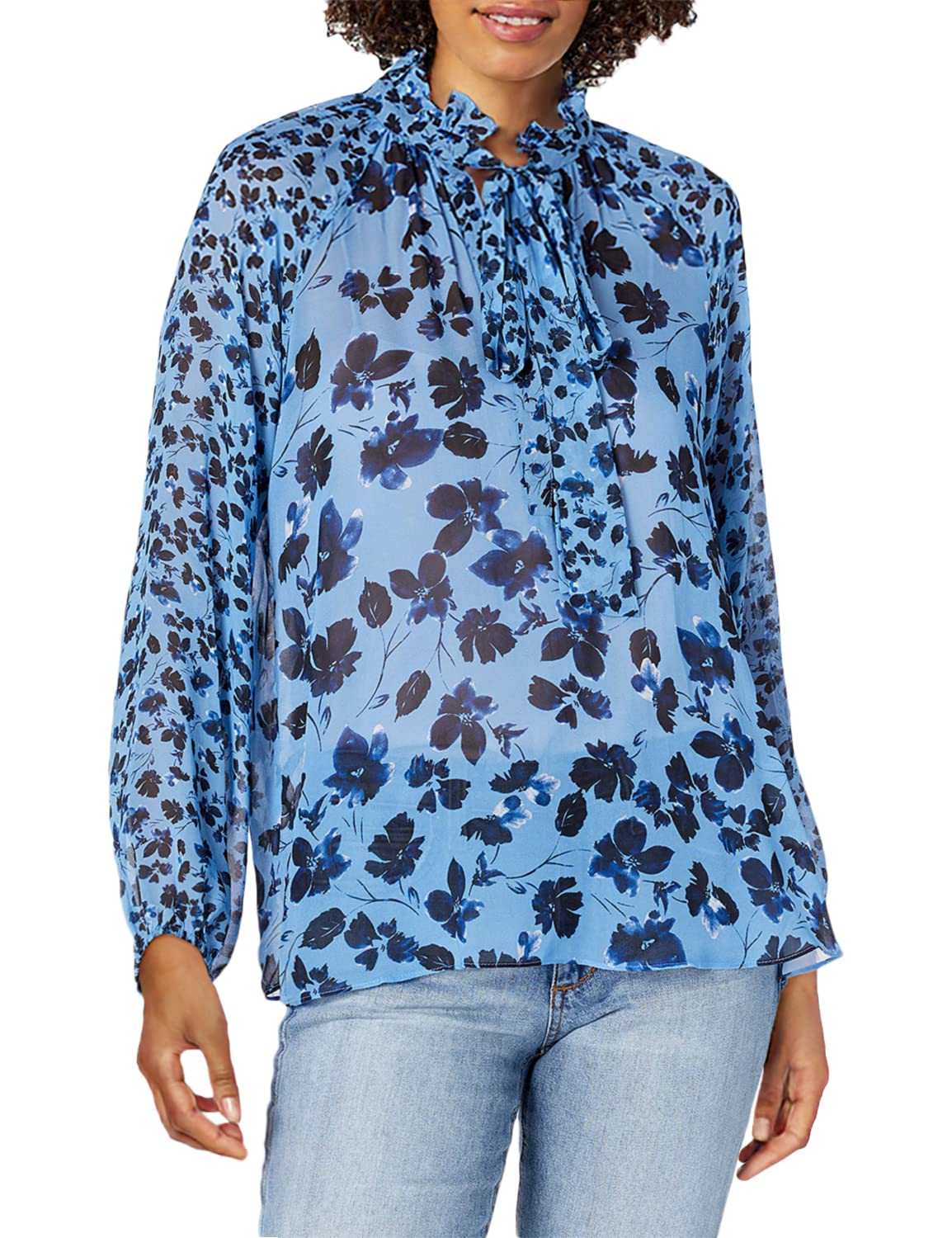 Shoshanna Women's Blouse - Elegant Floral Print Long Sleeve Tops for Work & Casual Wear | Perfect for Office, Date Night & Spring Outfits
