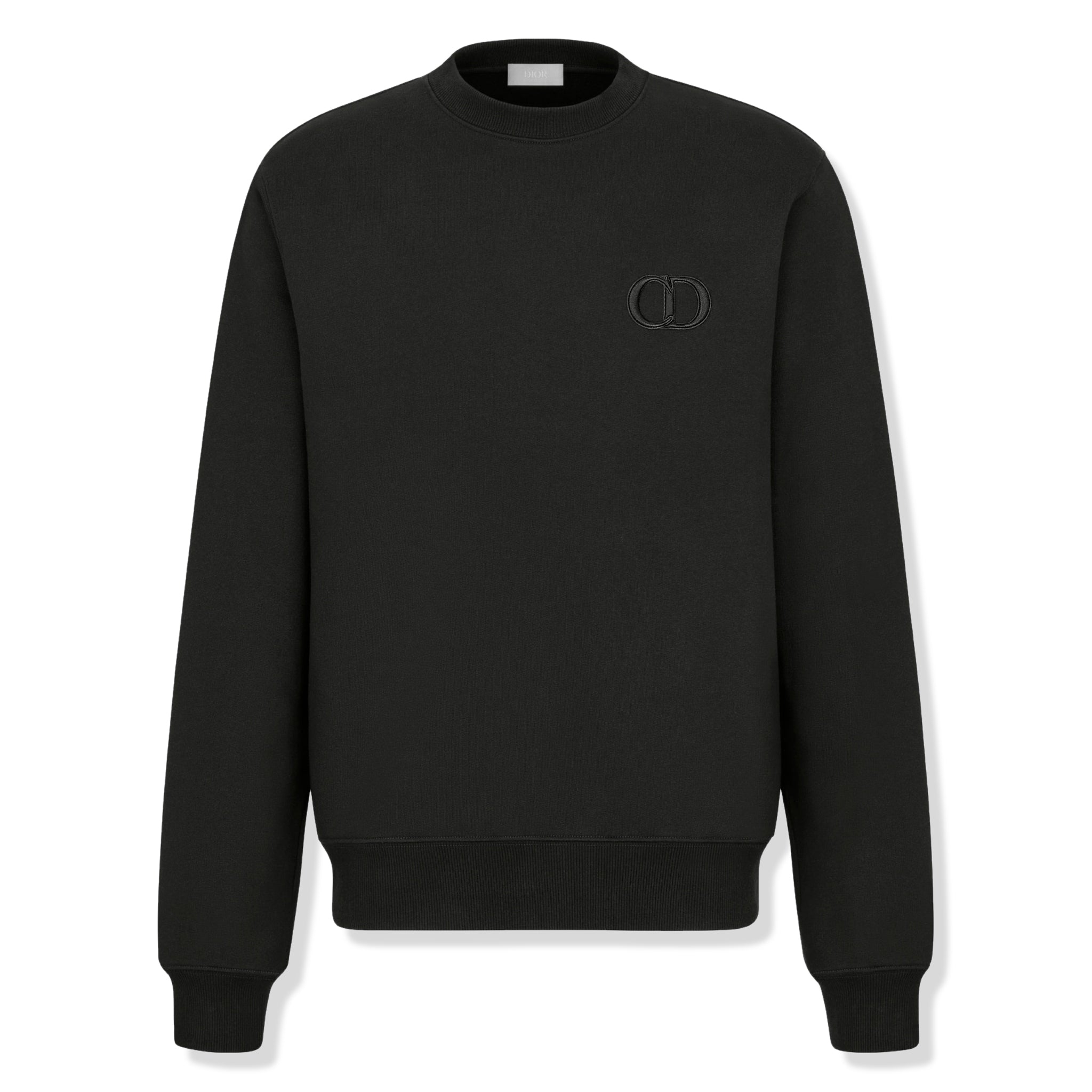 Dior CD Icon Black Sweatshirt for Men - Luxury Cotton Hoodie with Signature Logo | Perfect for Casual Wear, Street Style & Fashion Outfits