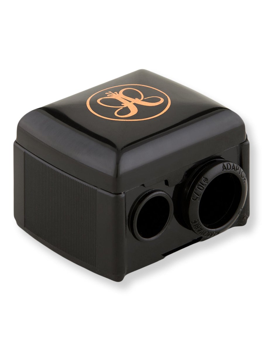 Anastasia Beverly Hills Dual Sharpener for Eyebrow & Eyeliner Pencils - Professional Cosmetic Pencil Sharpener for Precise Makeup Application (Perfect for Home & Travel Use)