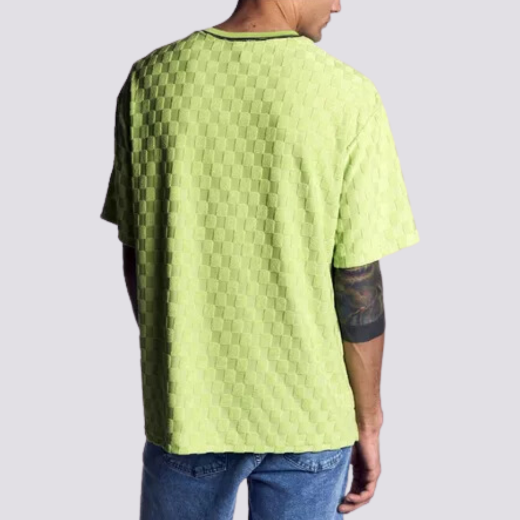 Unisex Oversized Galaxy Print T-Shirt - Lemon Green | Trendy Streetwear & Casual Wear for Men & Women | Perfect for Concerts, Festivals & Everyday Outfits