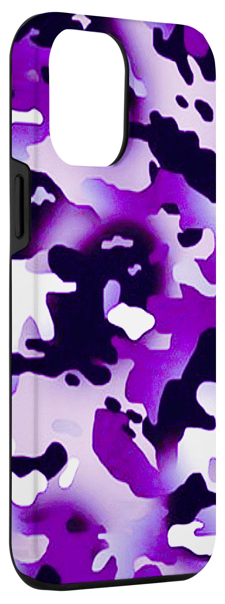 iPhone 12 Pro Max Grunge Purple Camouflage Case - Durable Protective Cover for Outdoor Adventures & Daily Use