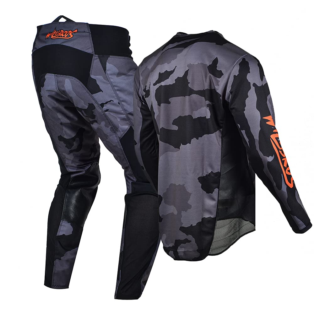 Men's MX Motocross Jersey & Pants Set - Breathable Dirt Bike Racing Gear for Mountain & Off-Road Cycling - Perfect for Motocross, Enduro & Trail Riding