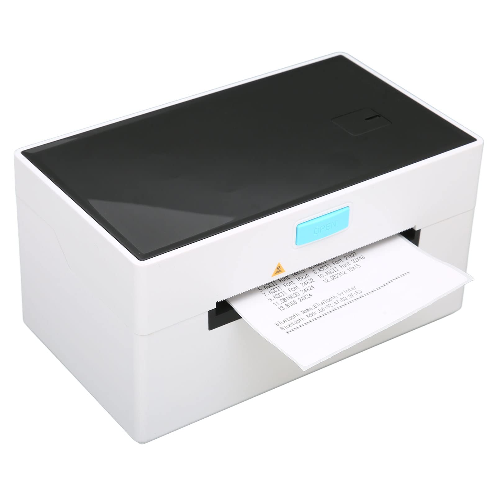 EXCLUZO Portable Label Printer - High-Resolution Thermal Printer with 160mm/s Fast Print Speed & Continuous Printing - Ideal for Retail Stores, Logistics Shipping & Restaurant Use (White)