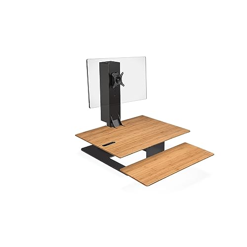 Bamboo Worksurface / Black Base