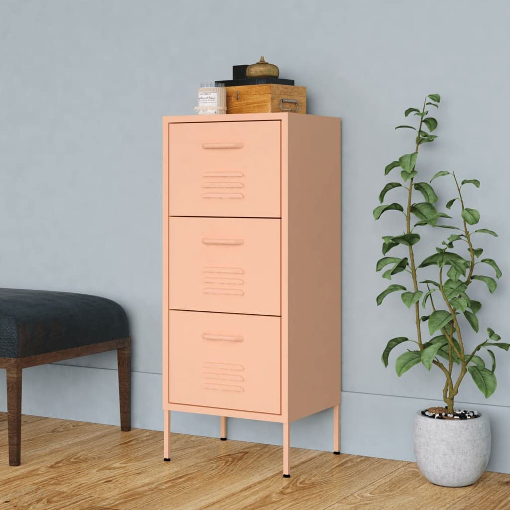 Pink Steel Storage Cabinet - 16.7
