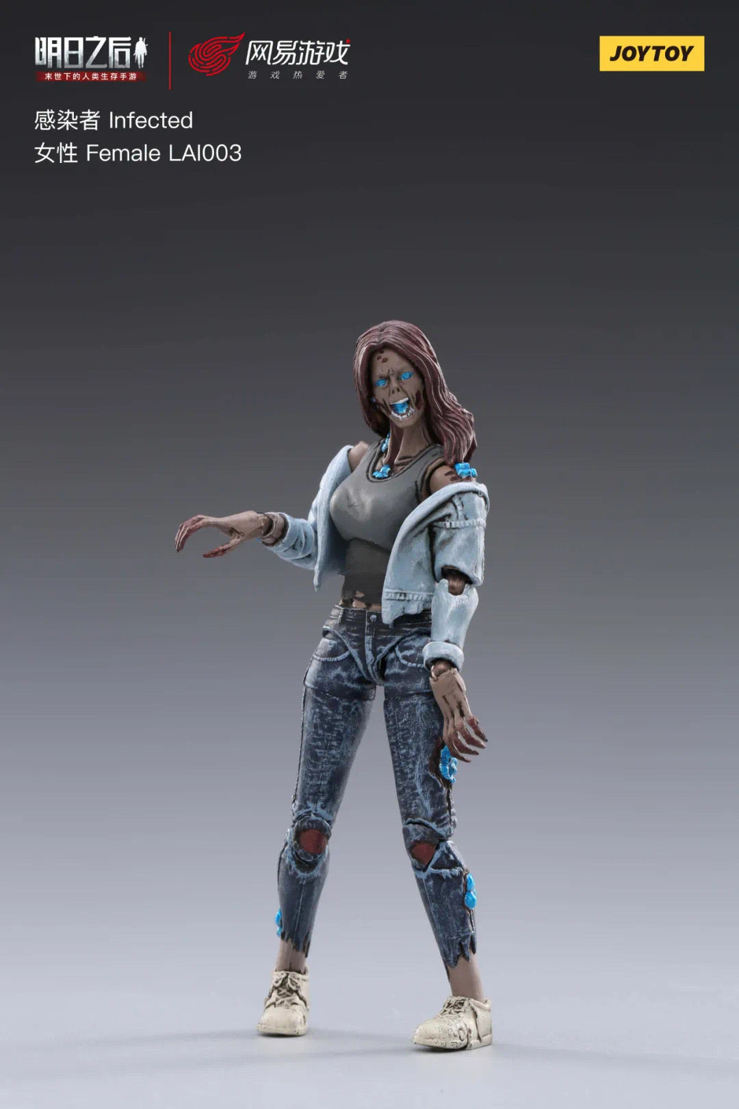 1/18 JOYTOY 3.75 Inch Action Figure - Life After Infected Person Zombie Series Collectible Toy for Horror Fans | Perfect for Display, Role Play, and Zombie Apocalypse Scenes