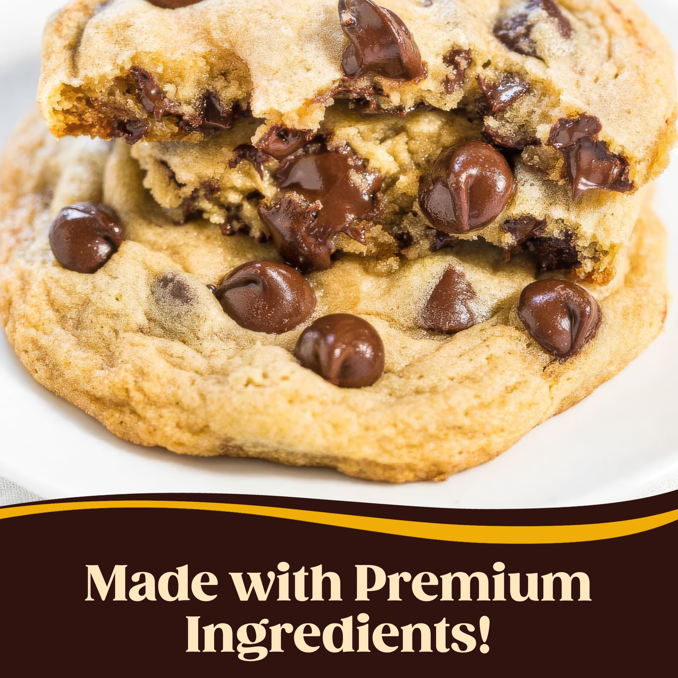 Hershey's Semi-Sweet Chocolate Baking Chips 1lb (16oz) - Premium Quality for Cookies, Muffins & Desserts | Ideal for Baking, Melting & Decorating | Perfect for Home Bakers & Professional Chefs