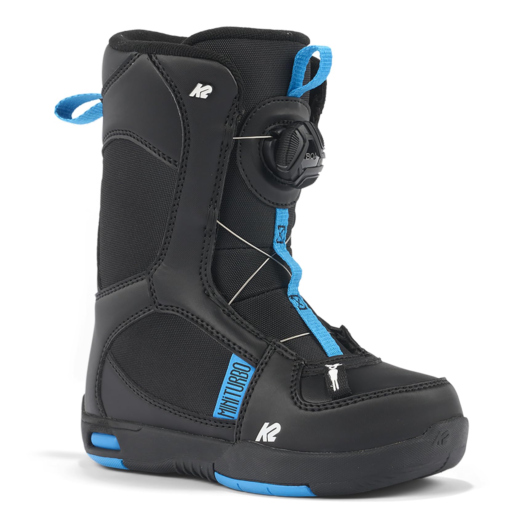 K2 Mini Turbo Youth Snowboard Boots - Kids' Snowboarding Shoes for Boys & Girls - Lightweight & Comfortable for Winter Sports & Mountain Adventures
