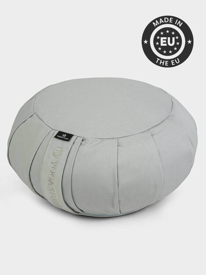 Organic Buckwheat Zafu Meditation Cushion - Round Yoga Pillow for Comfortable Seating, Posture Support & Zen Practice - Perfect for Home, Studio & Meditation Spaces