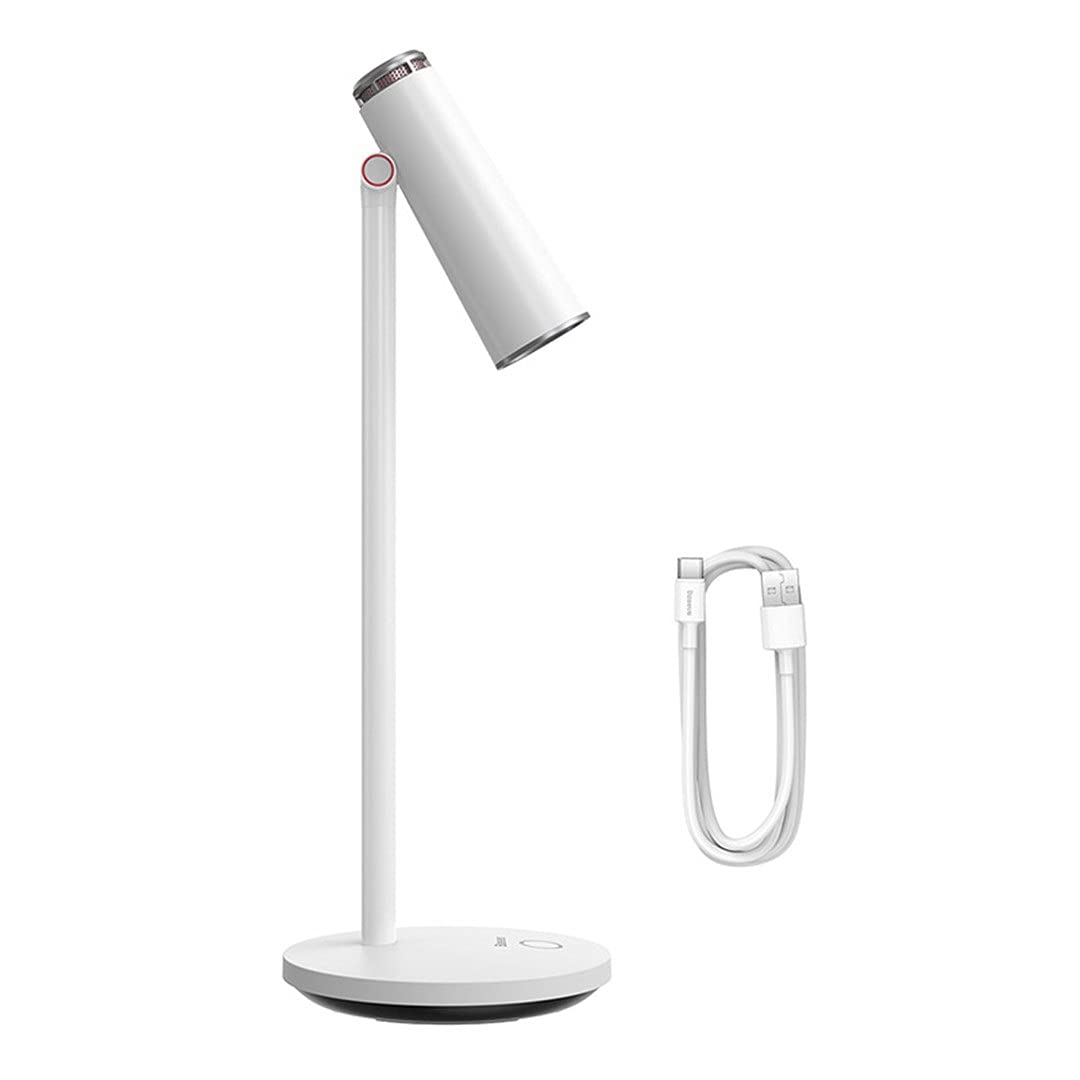 Stepless Dimmable LED Desk Lamp with USB Rechargeable - Eye Protection Reading Light for Work & Study | Perfect for Home Office, Dorm Room & Nightstand