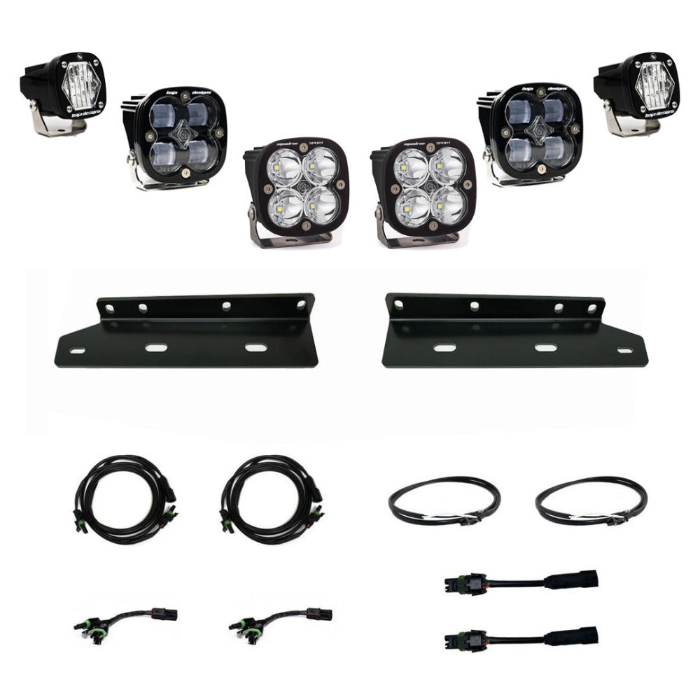 2021-2023 Ford Raptor Baja Designs SAE Fog Light Pocket Kit - Off-Road Lighting Upgrade for Enhanced Visibility in Extreme Conditions