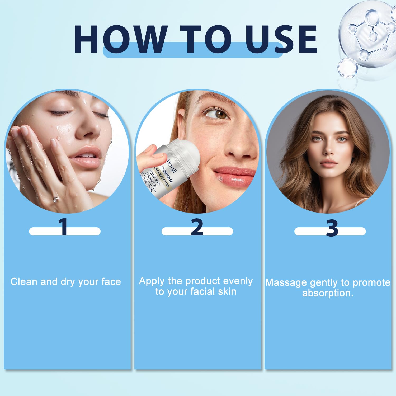2-Pack Collagen Peptide & Retinol Firming Serum Stick for Face & Neck – Anti-Aging Treatment to Tighten Wrinkles, Laugh Lines & Improve Skin Elasticity – Perfect for Daily Skincare Routine & Travel