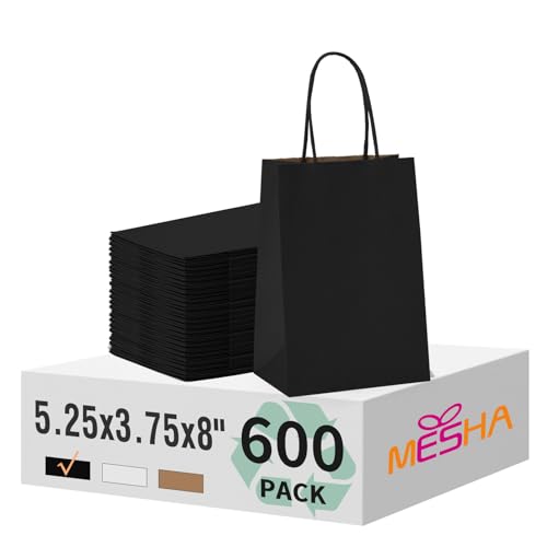 Black 5.25x3.75x8 Inch 600Pcs