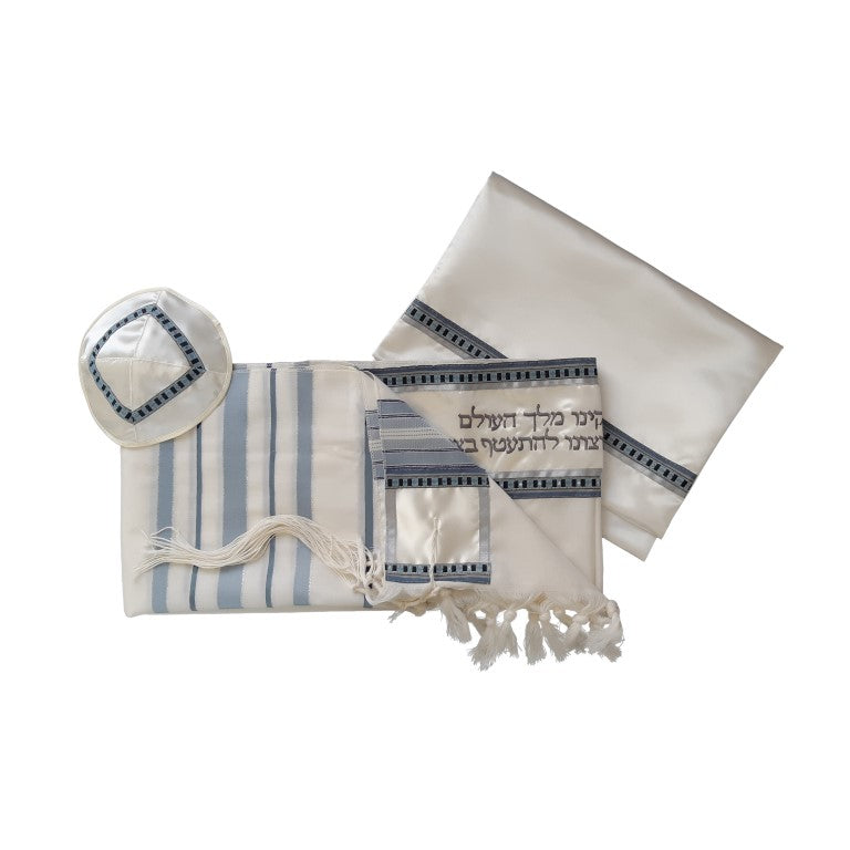 Classic Peace Tallit for Men - Premium Jewish Prayer Shawl with Tzitzit - Perfect for Synagogue, Bar Mitzvah & Religious Ceremonies