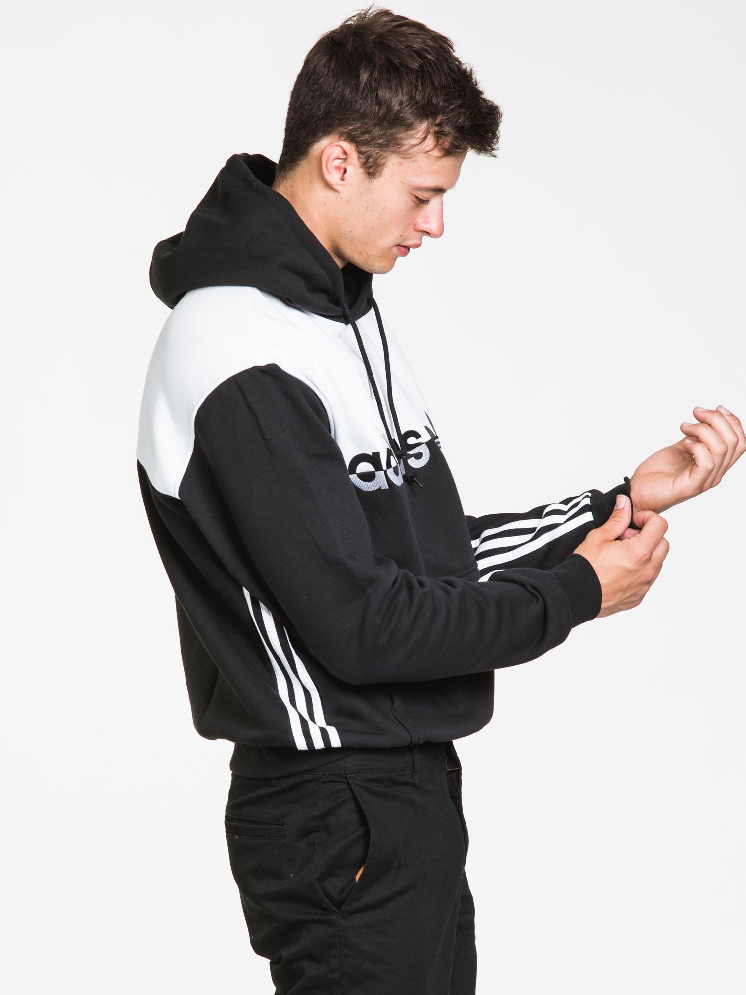 Adidas Split Pullover Hoodie - Men's & Women's Casual Zip-Up Sweatshirt | Lightweight & Comfortable for Gym, Running, and Everyday Wear | Clearance Sale