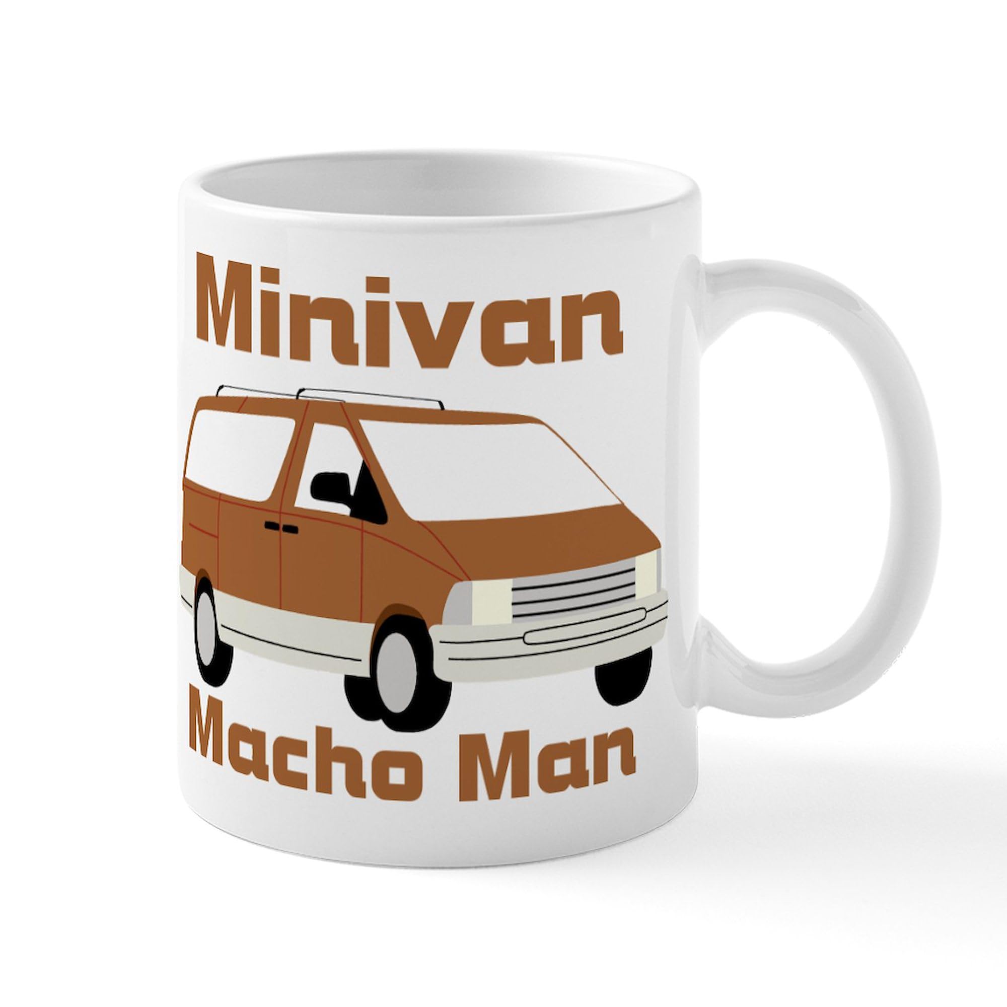 Minivan Mug 11 oz (325 ml) Ceramic Coffee Cup - Perfect for Parents, Road Trips & Commuting - Funny Car Lover Gift for Mom Dad