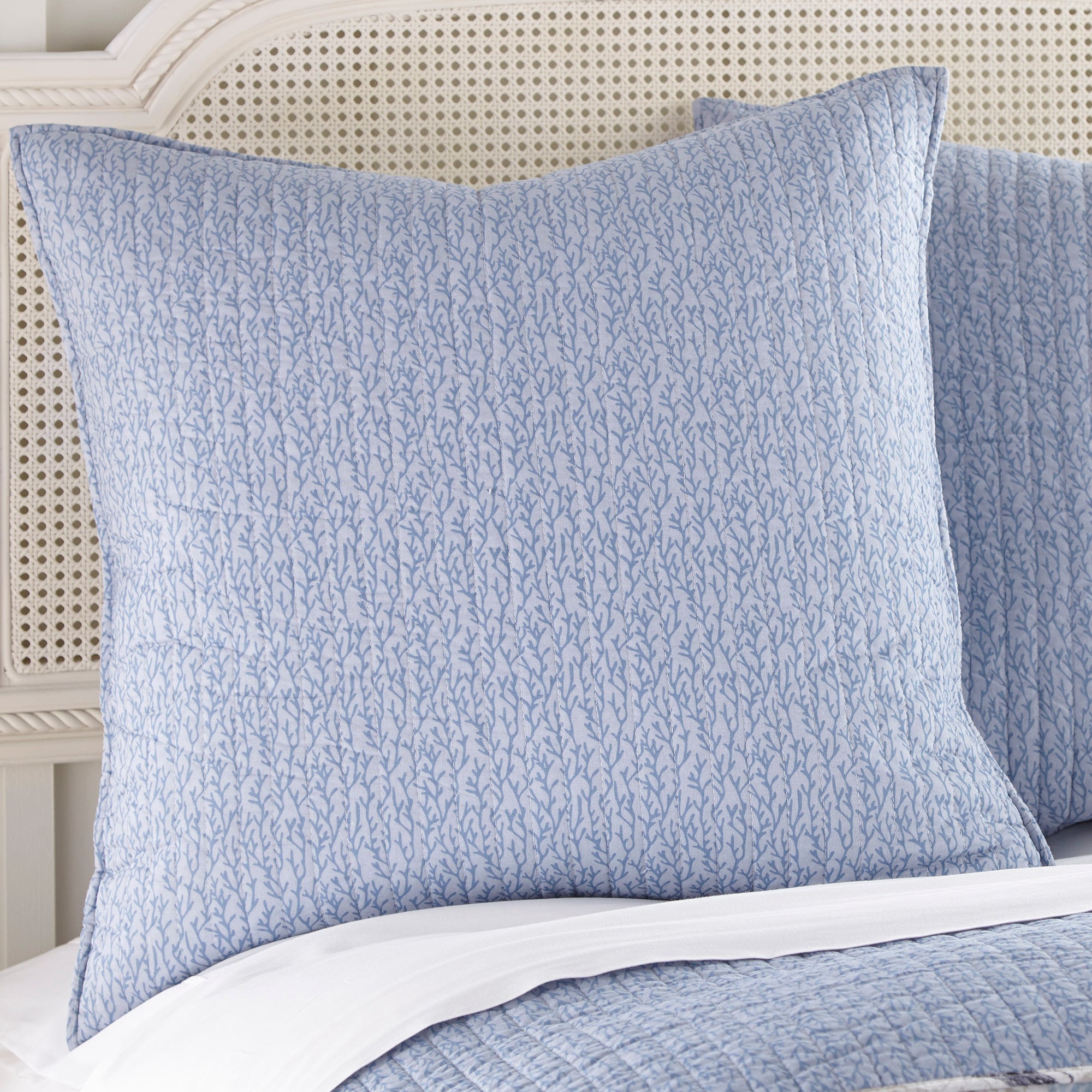 Cerralvo Euro Sham Pillowcase Set of 2 - 26x26 Inch Premium Cotton Decorative Pillow Covers for Bedroom, Living Room & Sofa Decor