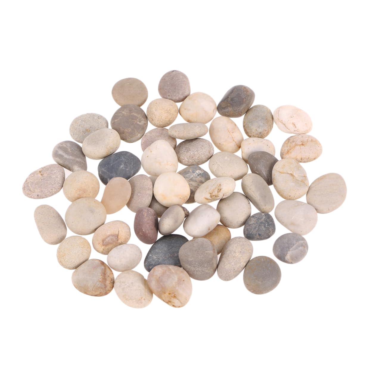100 Pcs Flat Rocks for Painting - Smooth Pebbles for Kids Art, DIY Rock Painting, Aquarium Decor & Garden Crafts - Perfect for Creative Projects & Home Decoration