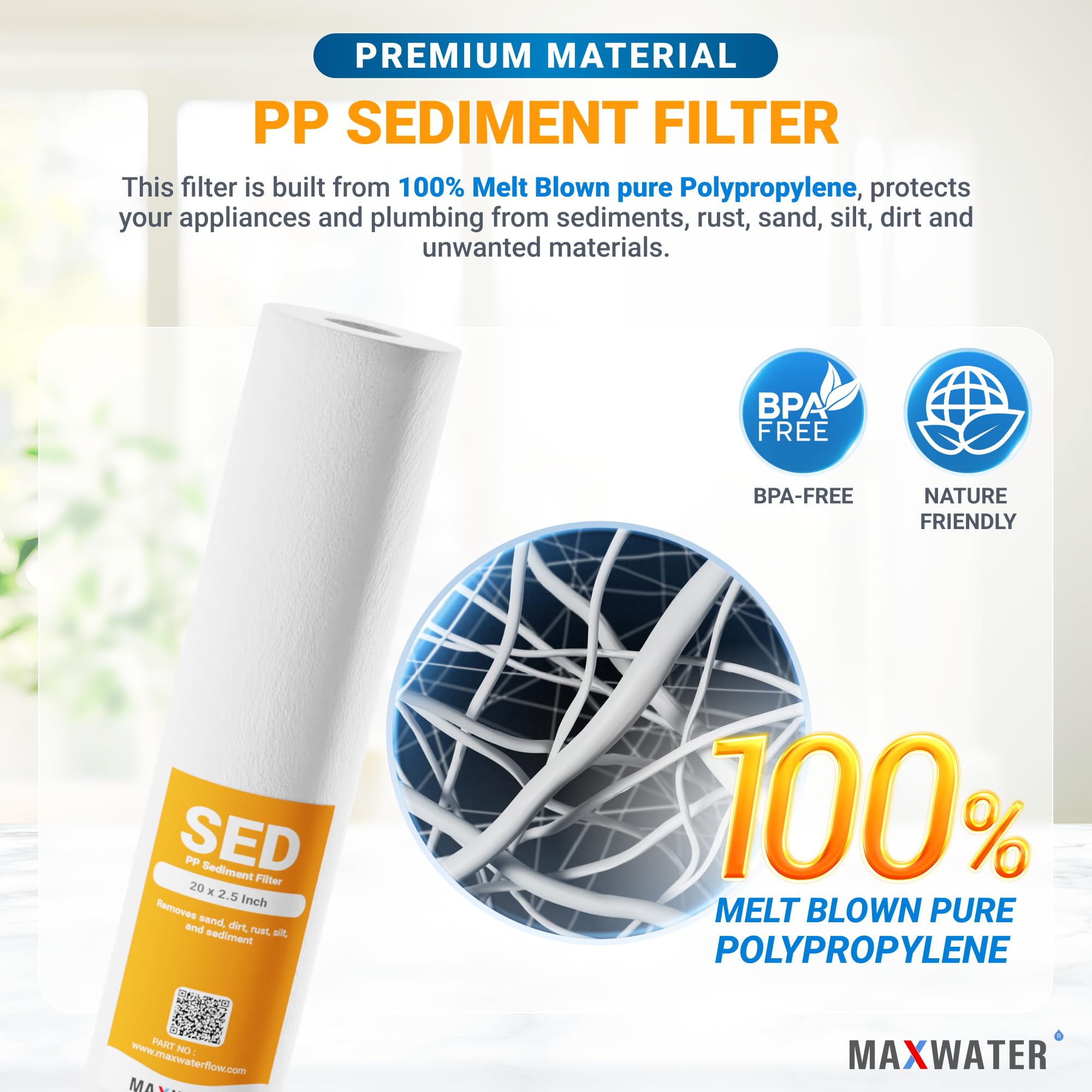 Max Water Slim Blue 5 Micron 20