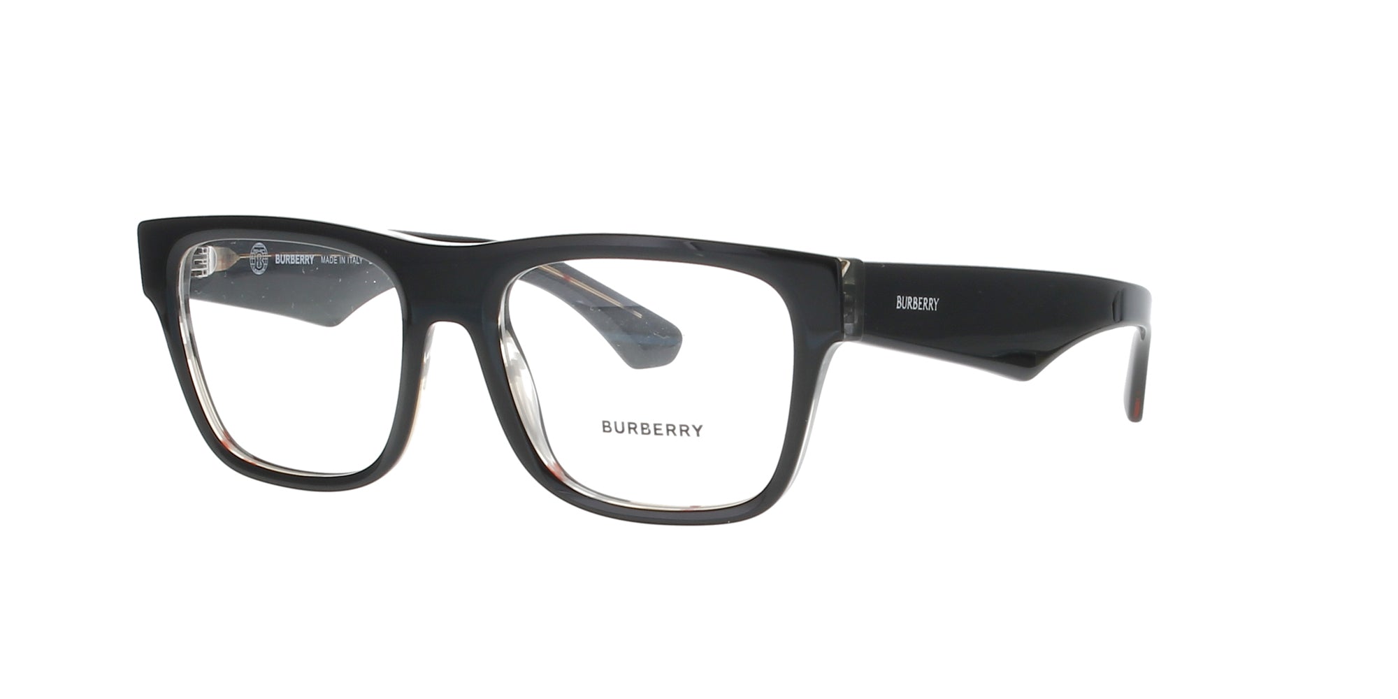 Burberry Vintage Check Black Eyeglass Frames - Stylish & Classic for Men & Women | Perfect for Office, Reading & Fashion Accessories