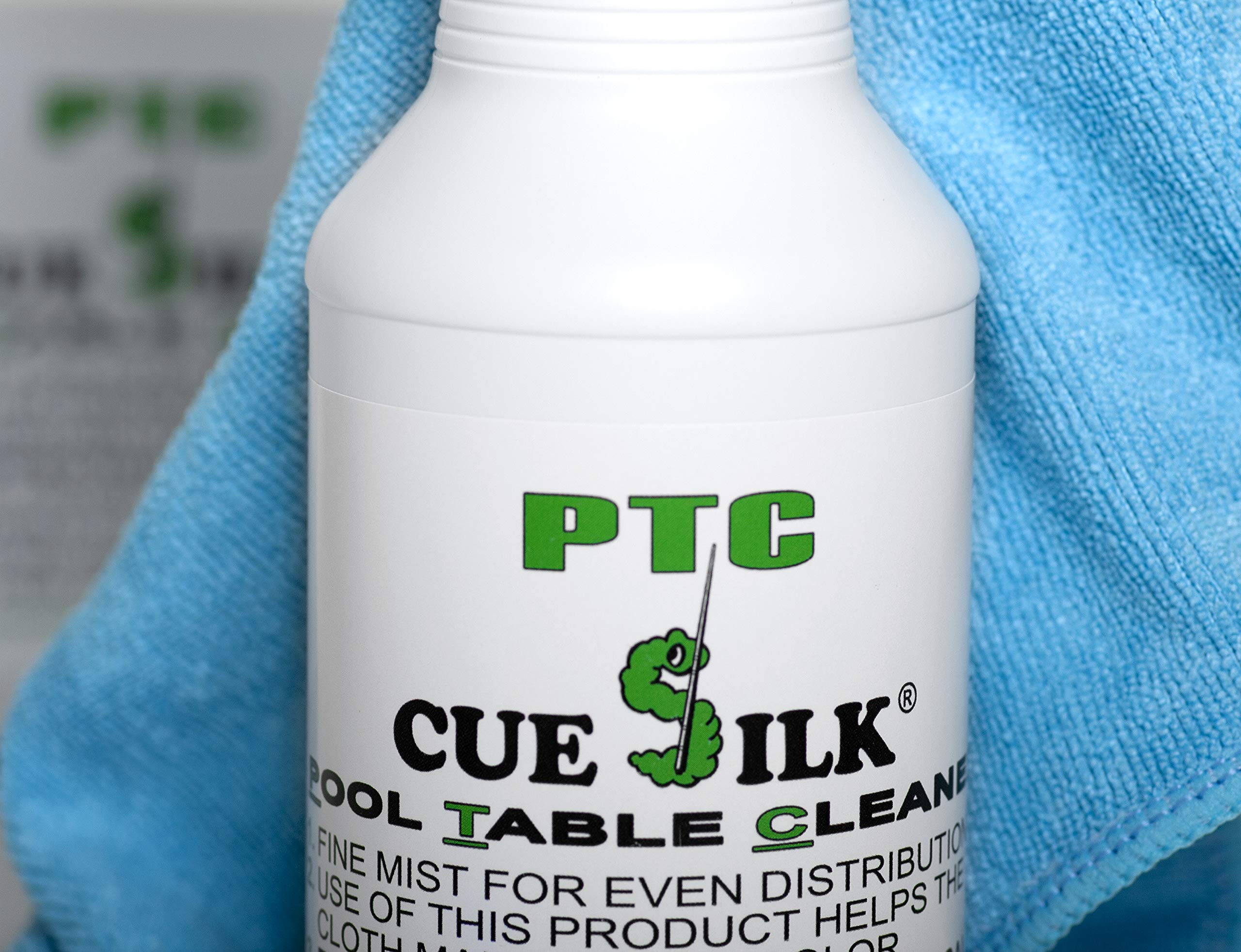 PTC Pool Table Cleaner 1 Gallon Bundle with Microfiber Cloth - Professional Billiard Table Cleaning Solution for Home Game Rooms & Bars