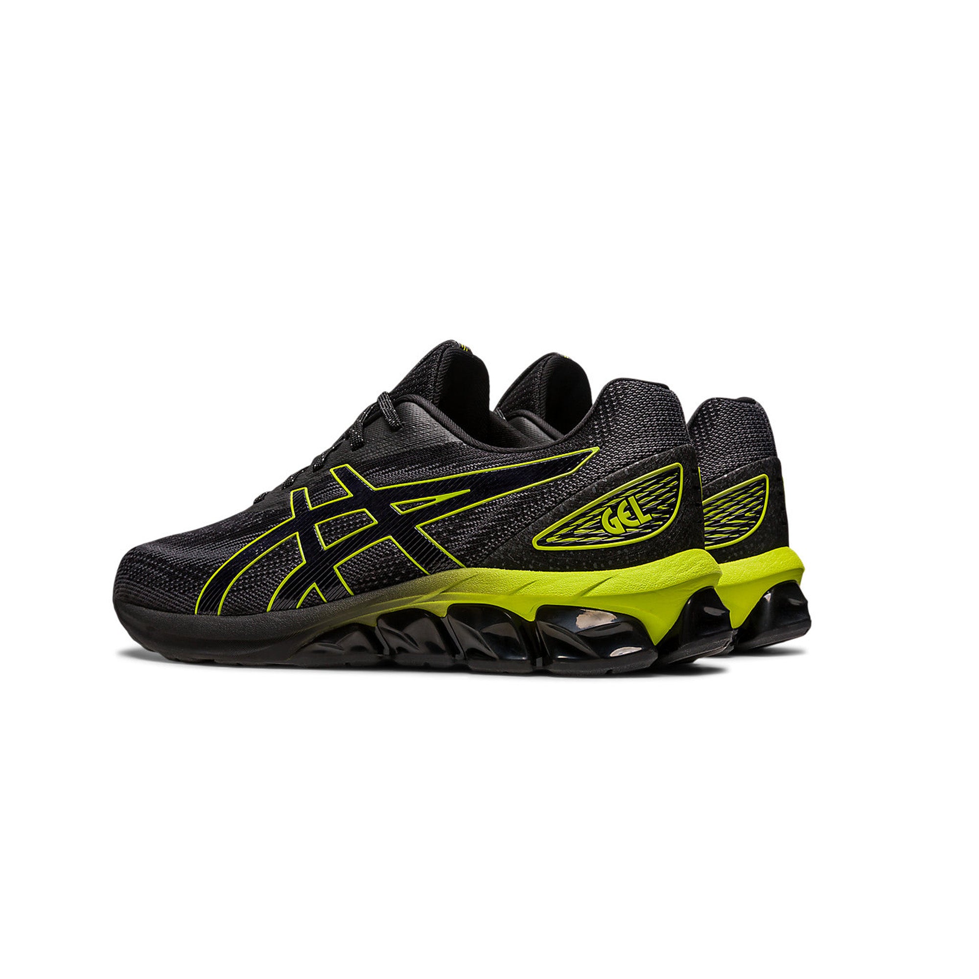 ASICS GEL-QUANTUM 180 VII Running Shoes for Men - Black/Neon Lime - Lightweight Cushioned Athletic Shoes for Jogging, Gym Workouts & Daily Wear