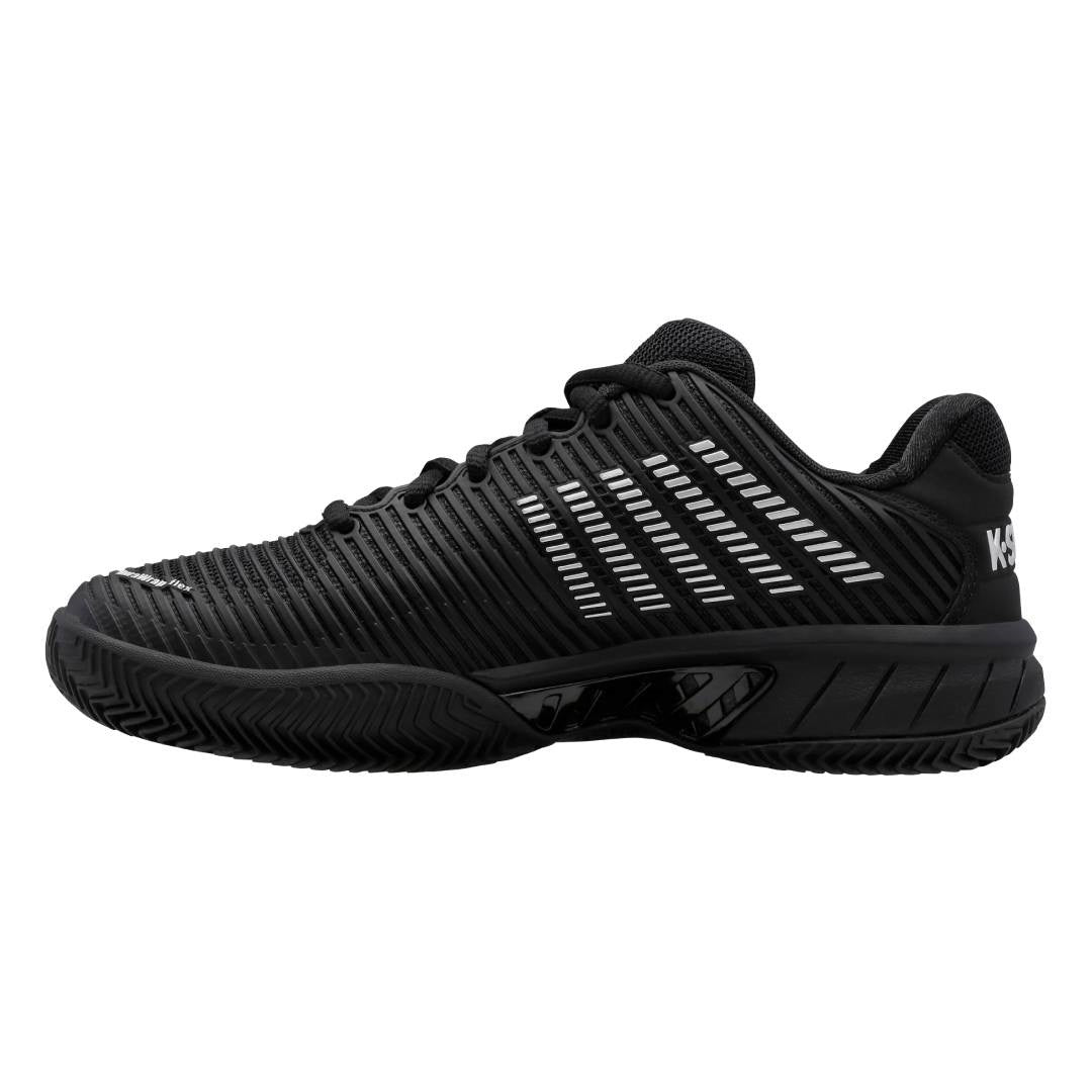 K Swiss Hypercourt Express 2 Women's Clay Court Tennis Shoes - Black/White | Lightweight & Durable for Competitive Play & Training | Perfect for Clay Courts, Tennis Matches & Gym Workouts