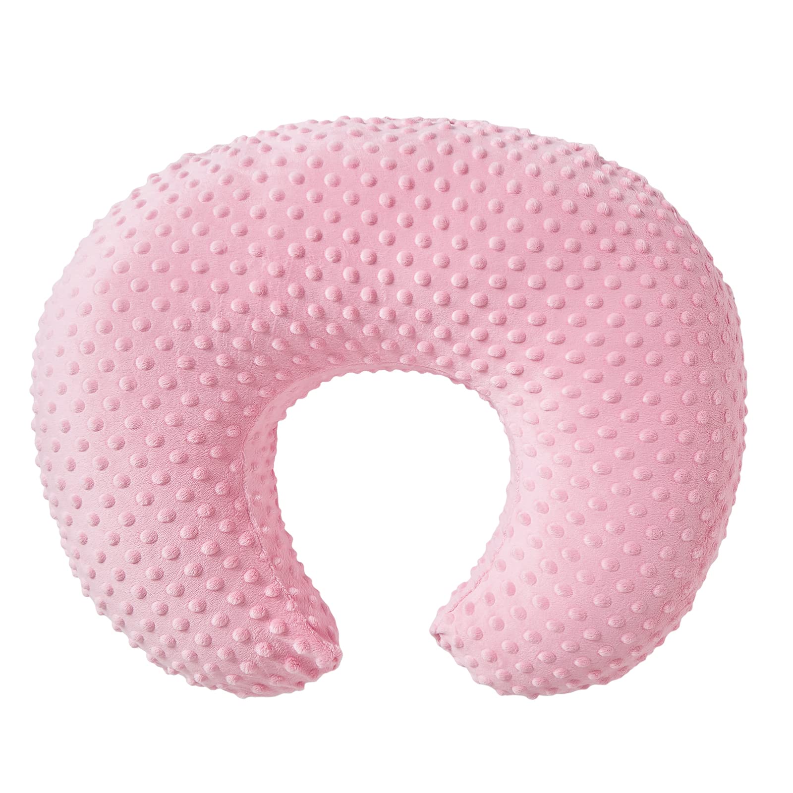 **Baby Nursing Pillow Cover - Ultra-Soft Breastfeeding Pillow Slipcover for Newborns & Infants (Candy Pink) - Perfect for Feeding, Cuddling & Comfort**