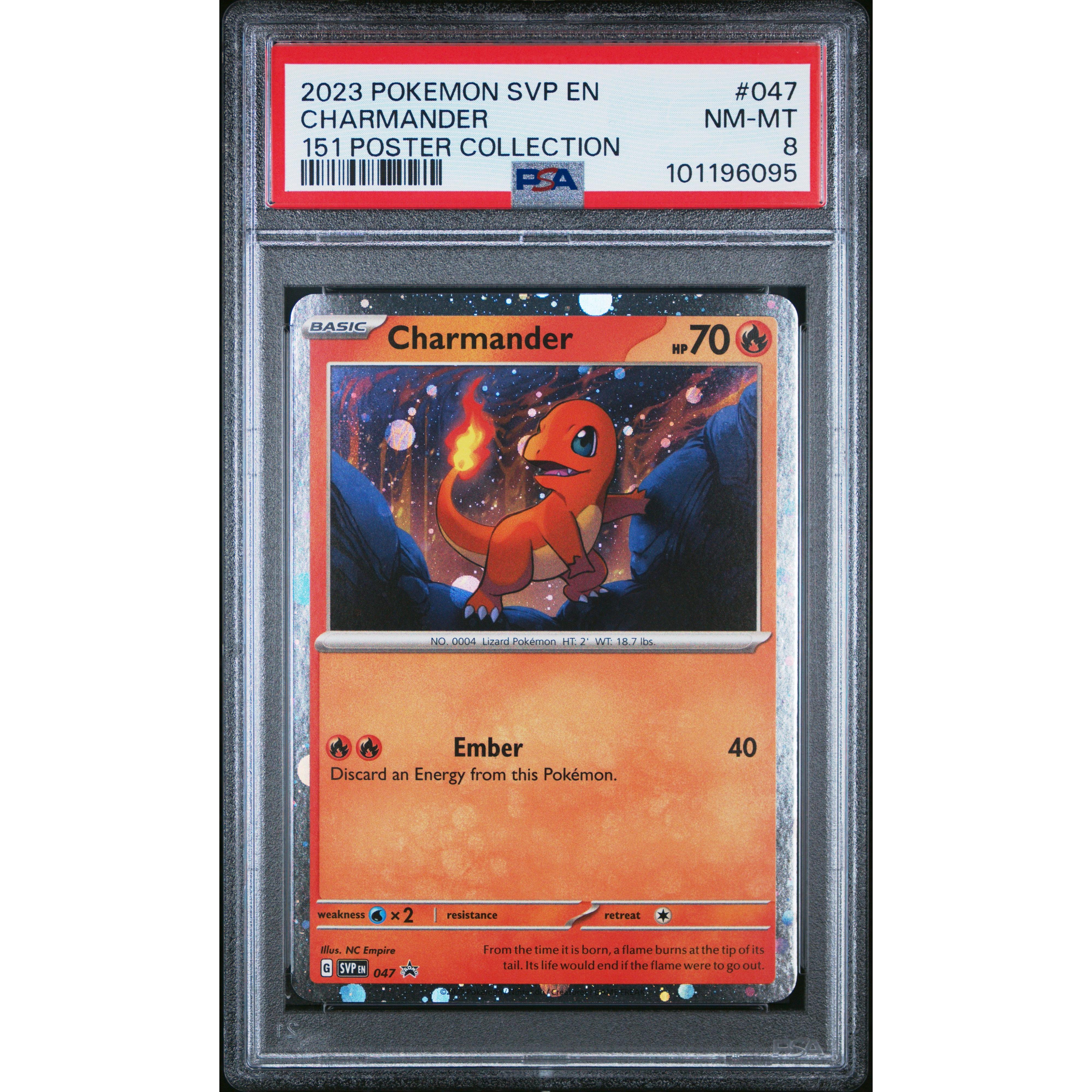 2023 Pokemon Scarlet Violet Promo Charmander SVP047 PSA 8 Graded Trading Card - Perfect for Collectors, Battles & Display