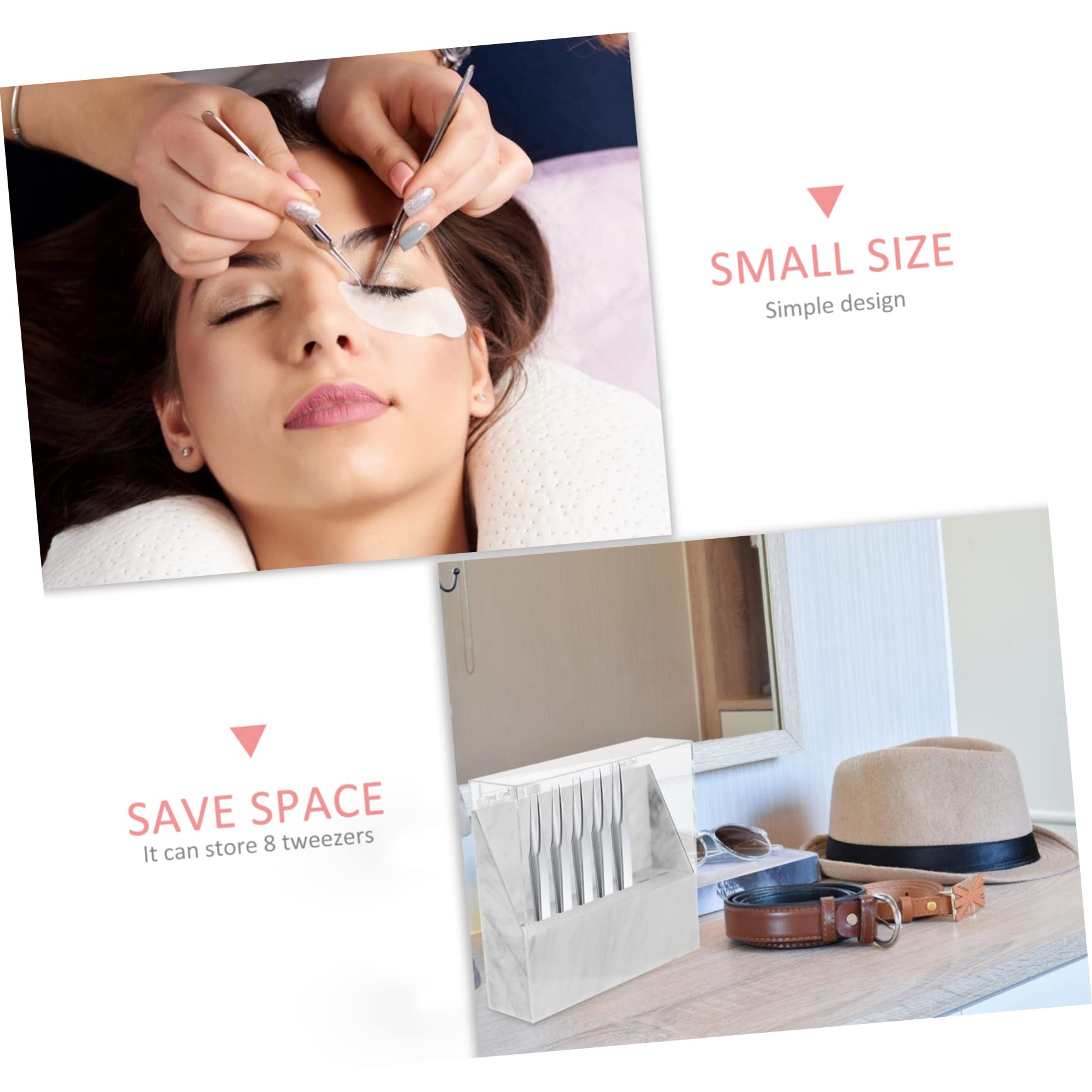 Professional 8-Pocket Eyelash Extension Tweezer Stand Case - Salon & Home Use Organizer for Lash Artists | Perfect for Lash Extension Storage & Beauty Salon Display