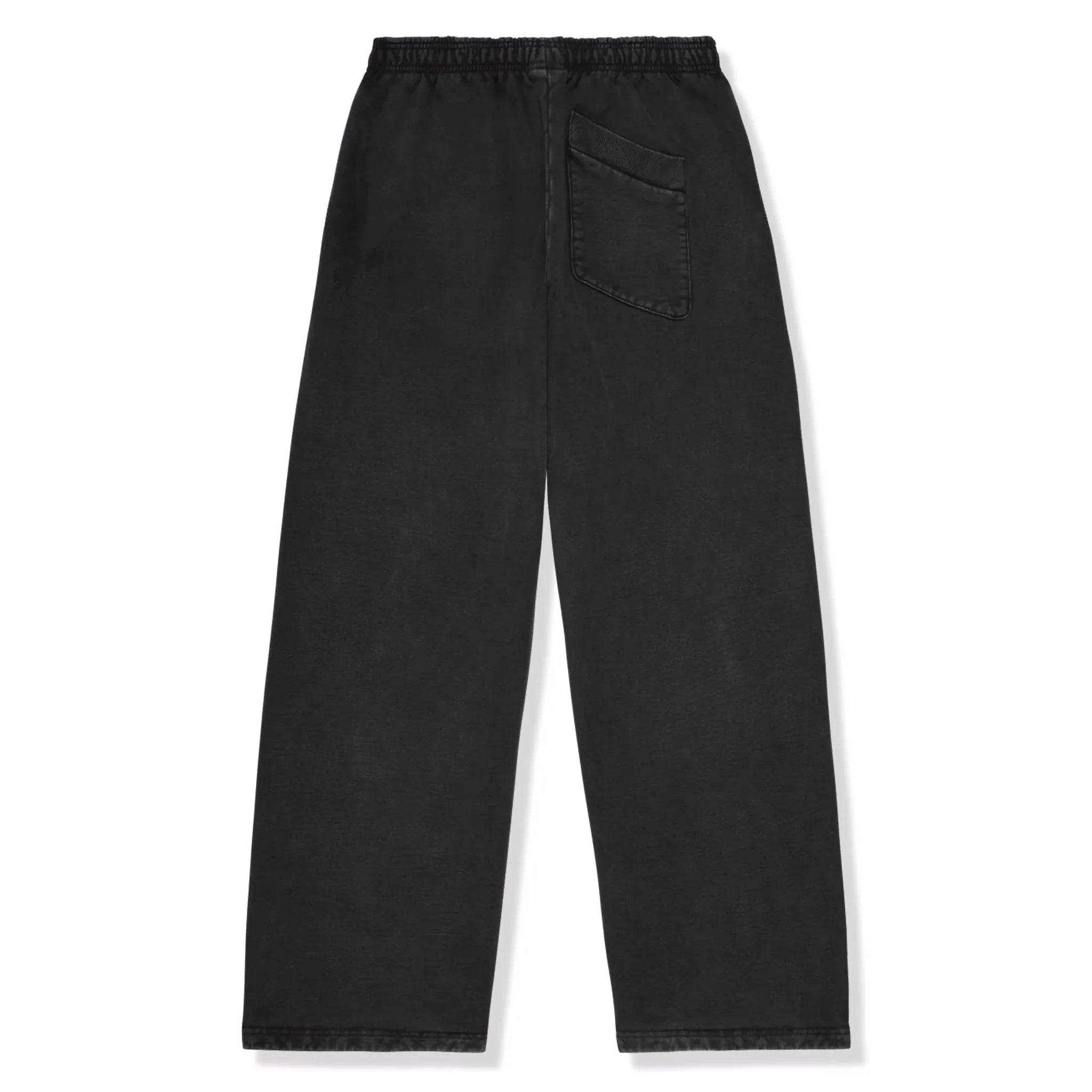 Broken Planet Basics Wide Leg Washed Midnight Black Sweatpants for Women - Comfortable Lounge Pants for Yoga, Running & Casual Wear