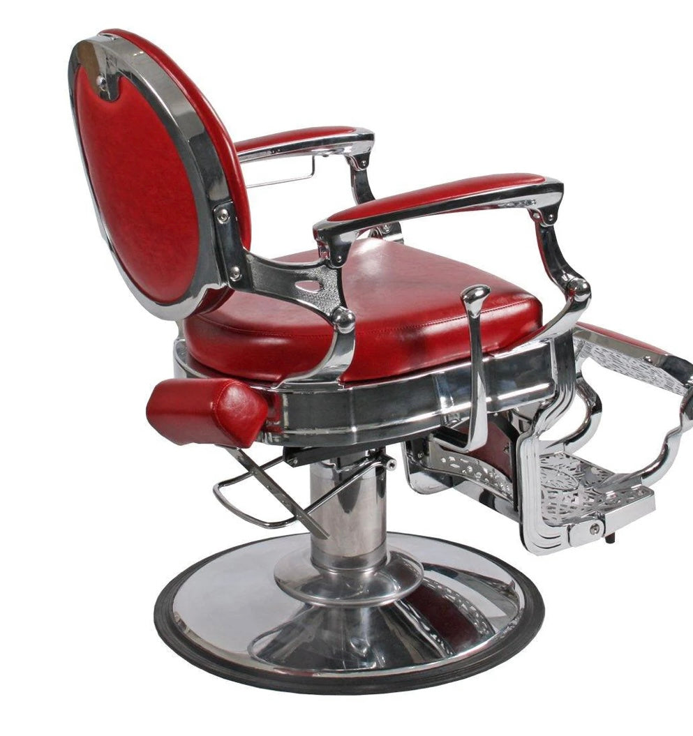 Premium Royalty Barber Chair for Professional Salons & Home Grooming - Heavy Duty Hydraulic Styling Chair with Adjustable Height & Reclining Back for Haircuts & Shaves
