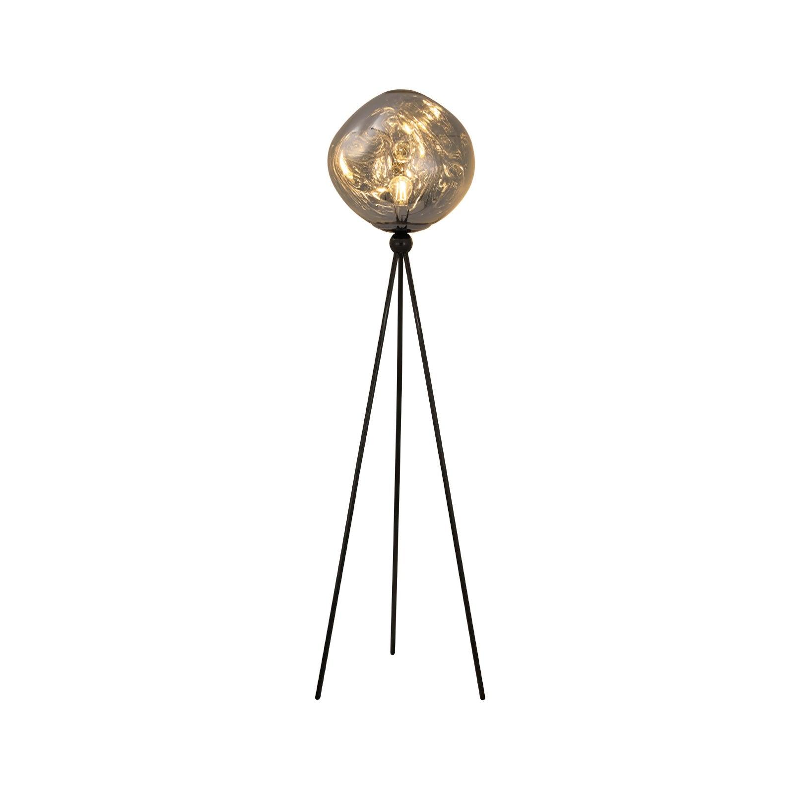 Modern Lava Tripod Rock Floor Lamp - Adjustable Height Standing Light for Living Room, Bedroom & Office - Dimmable LED Lighting for Cozy Ambiance