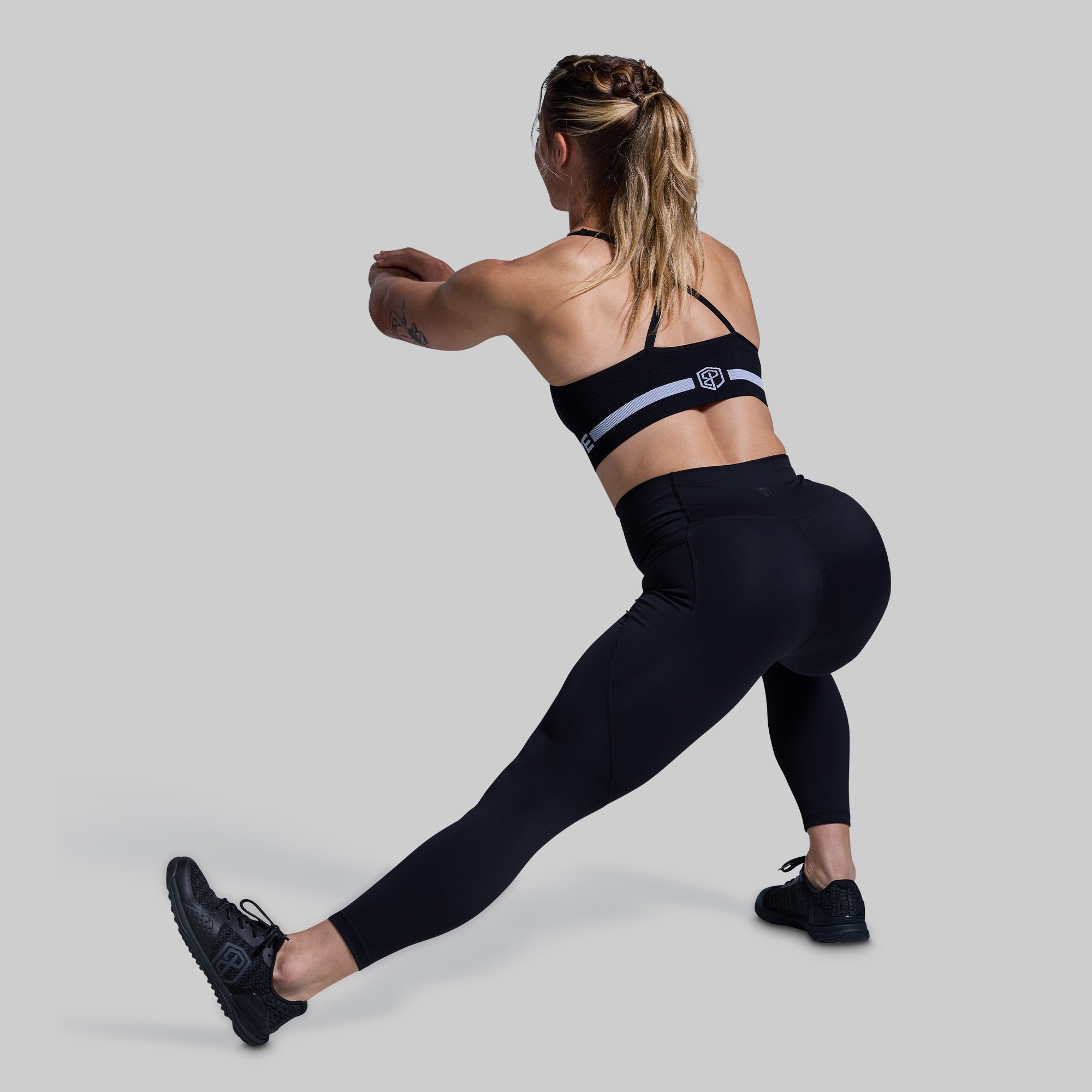 Stylish Eccentric Leggings for Women - High Waist Black Yoga Pants, Workout Tights for Running, Gym & Lounge Wear