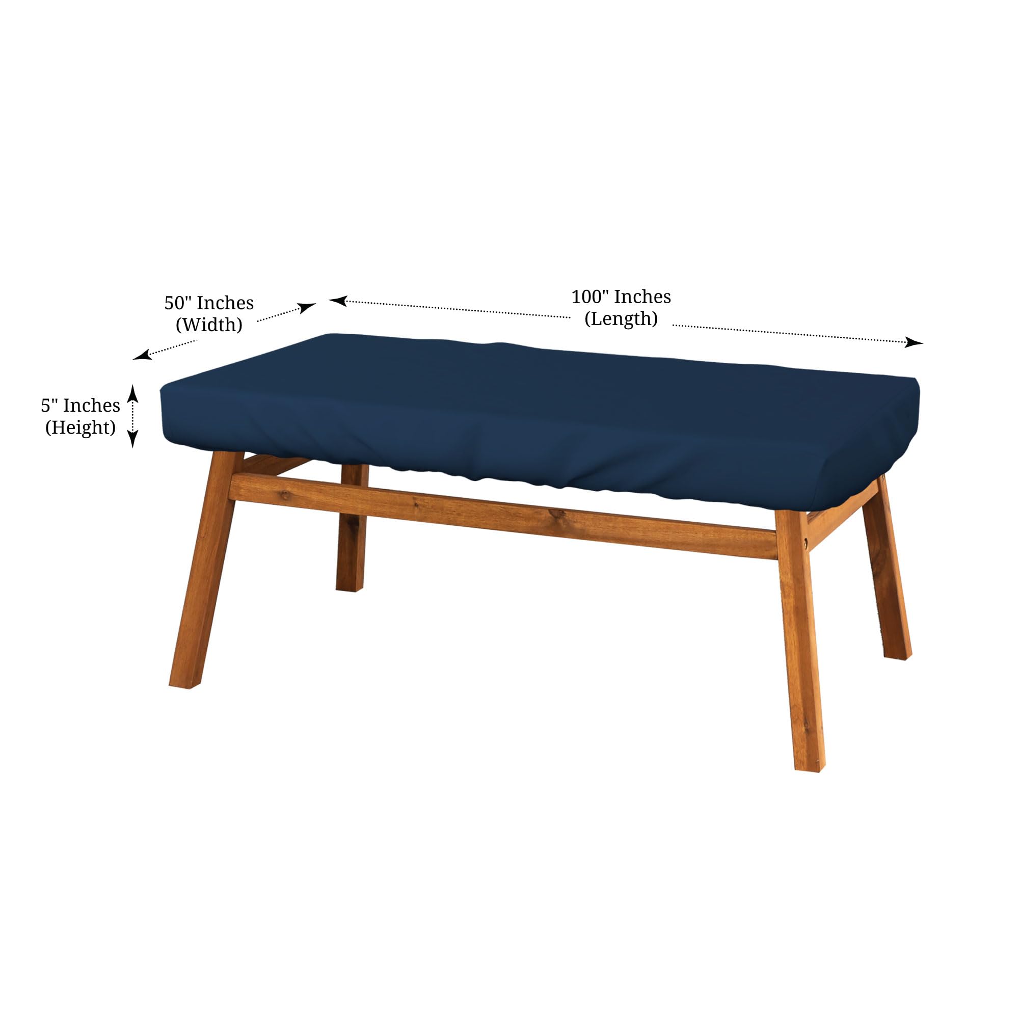 Waterproof UV-Resistant Rectangle Patio Table Cover - 100