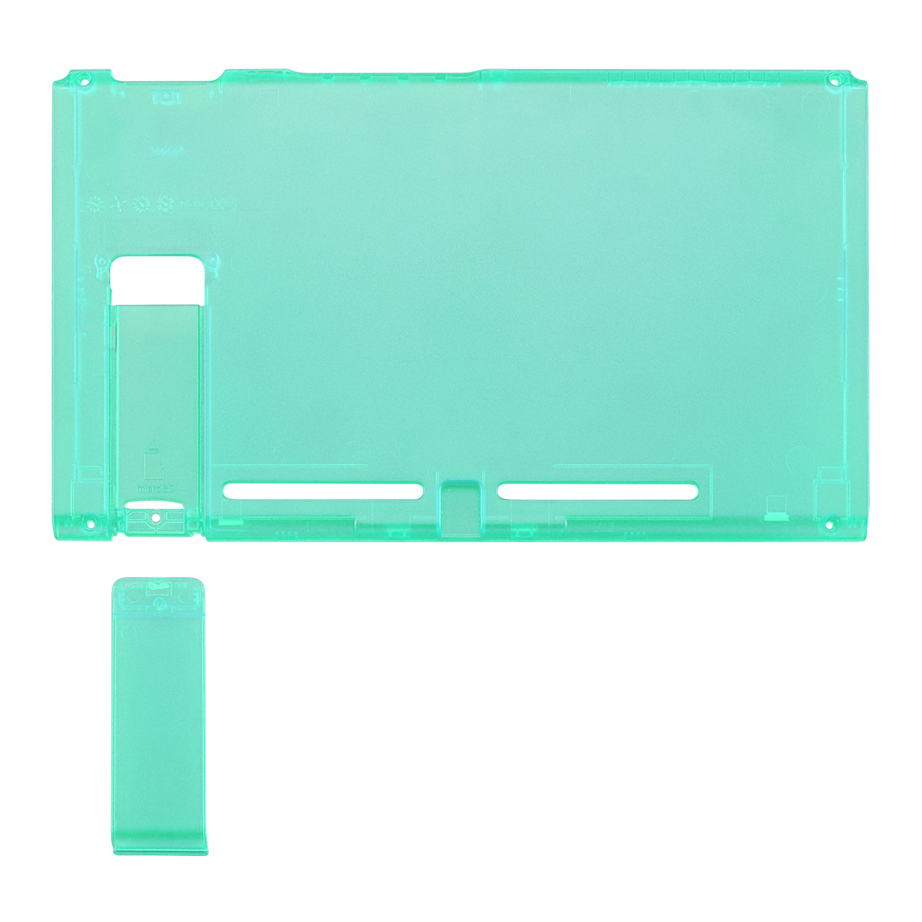 eXtremeRate Emerald Green Replacement Back Plate with Kickstand for Nintendo Switch - DIY Housing Shell Case - Perfect for Gaming, Travel & Customization