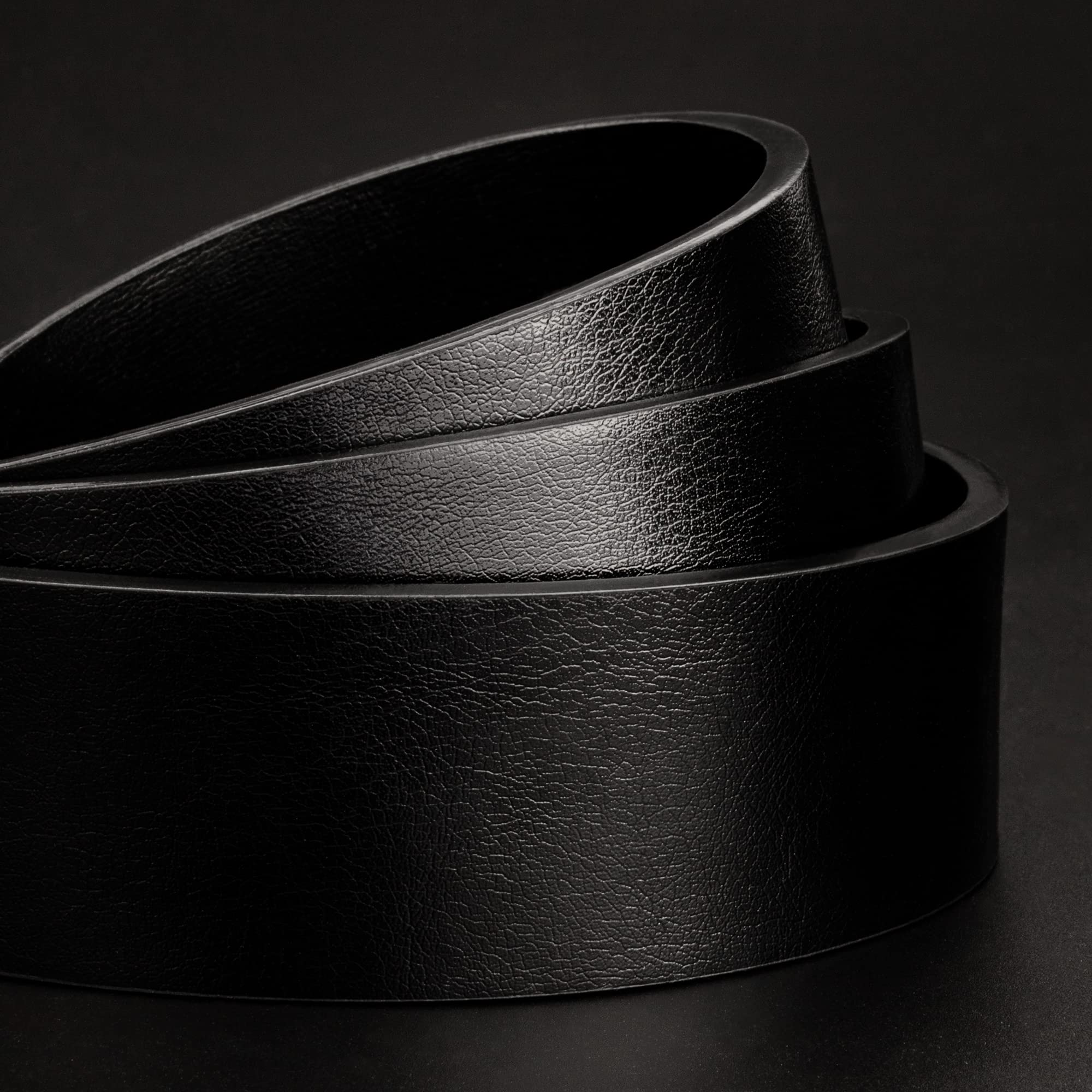 Maikun Men's Casual Dress Belt - Genuine Leather Black Belt for Jeans & Pants | Stylish & Durable Fashion Accessory for Office, Wedding & Daily Wear