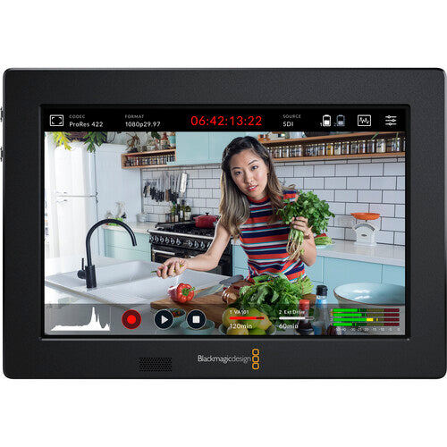 Blackmagic Video Assist 3G SDI/HDMI 7-Inch On-Camera Recorder & Monitor - Professional 4K Video Recording for Filmmaking, Live Streaming, and Content Creation
