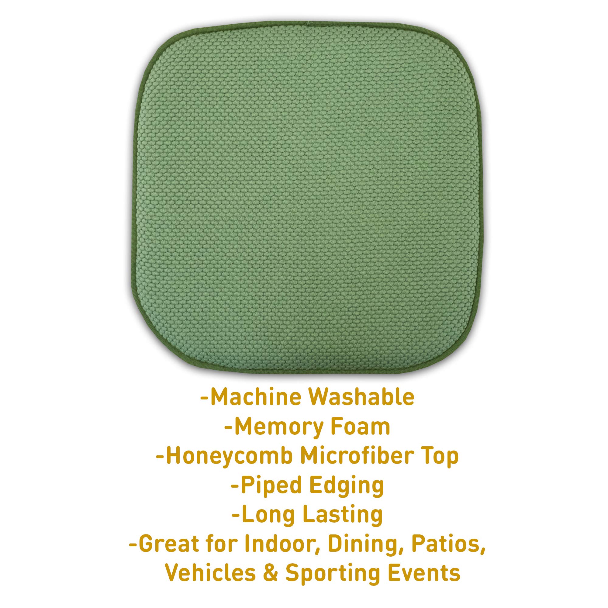 Sweet Home Collection Memory Foam Chair Cushions - 16