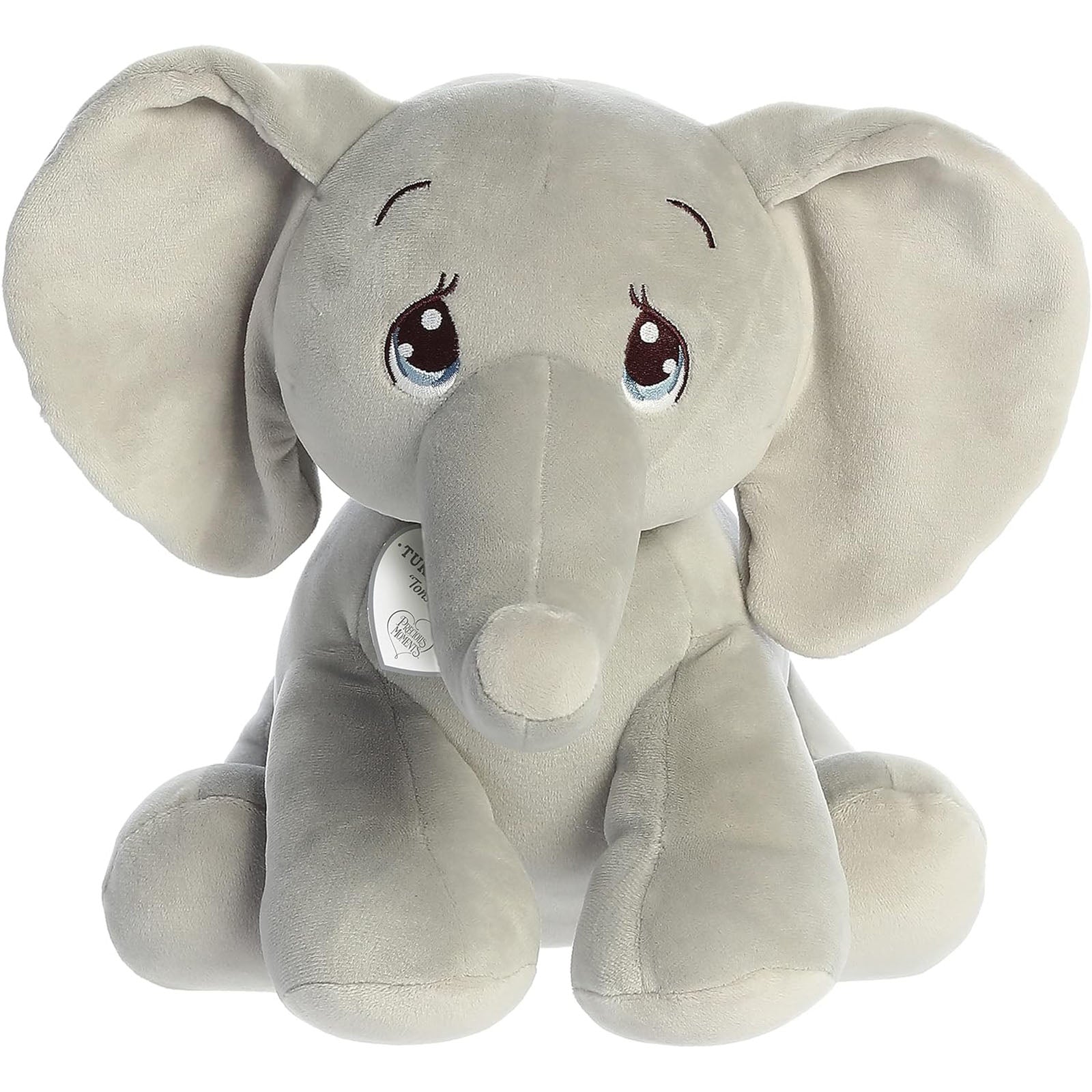 Aurora Precious Moments Squishy Tuk Elephant 12 Inch Soft Plush Stuffed Animal Toy - Perfect for Kids Bedroom Decor, Birthday Gifts & Cuddling Companion