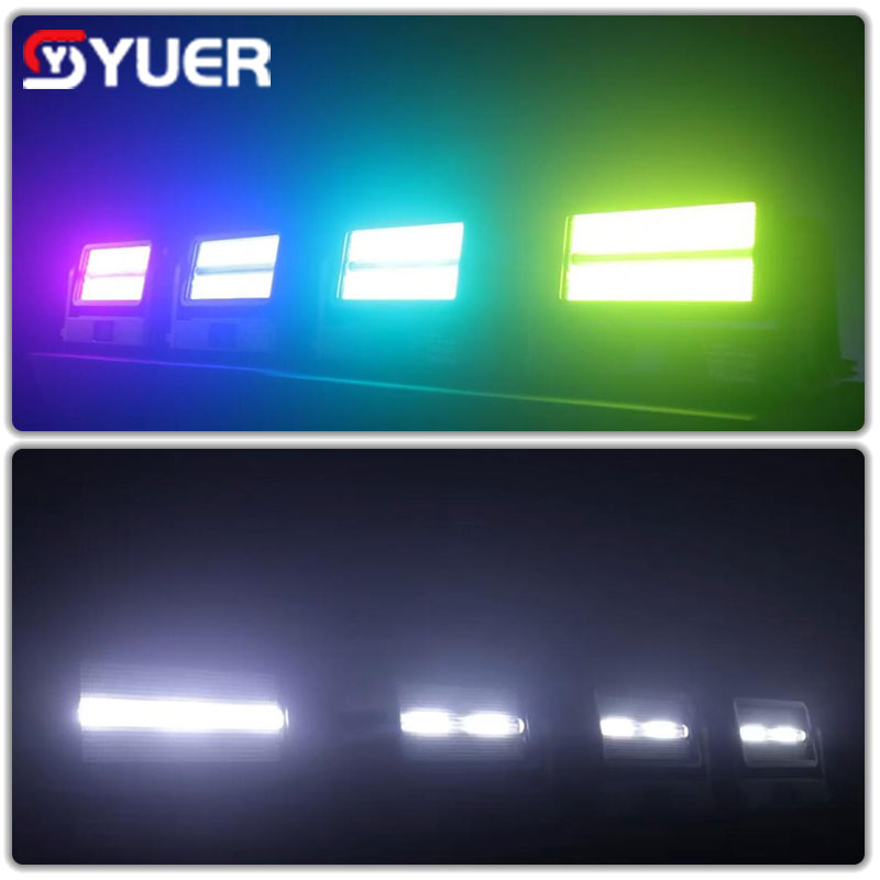 YUER™ Professional LED RGB 3-in-1 Beam Strobe Moving Head Light with DMX Controller - Super Bright DJ Disco Party Stage Lighting Effects for Clubs, Weddings and Events