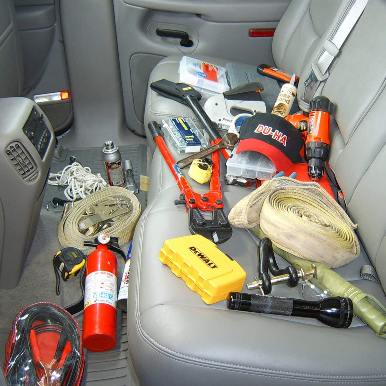 DU-HA 10013 Behind-The-Seat Truck Storage Organizer - Heavy Duty Under Seat Storage Box for Pickup Trucks & SUVs - Perfect for Tools, Emergency Kits & Outdoor Gear Storage