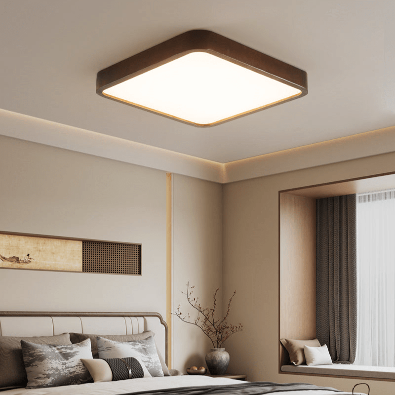Modern Rectangular Ceiling Light Fixture - Lira LED Flush Mount for Bedroom, Kitchen & Hallway - Dimmable Ultra-Thin Design (White/Black) - Perfect for Home, Office & Commercial Spaces
